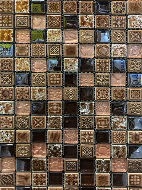 瓷砖照片，马赛克特写图片下载