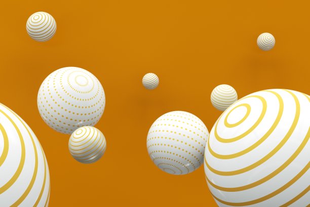 彩色飞行球背景图片下载