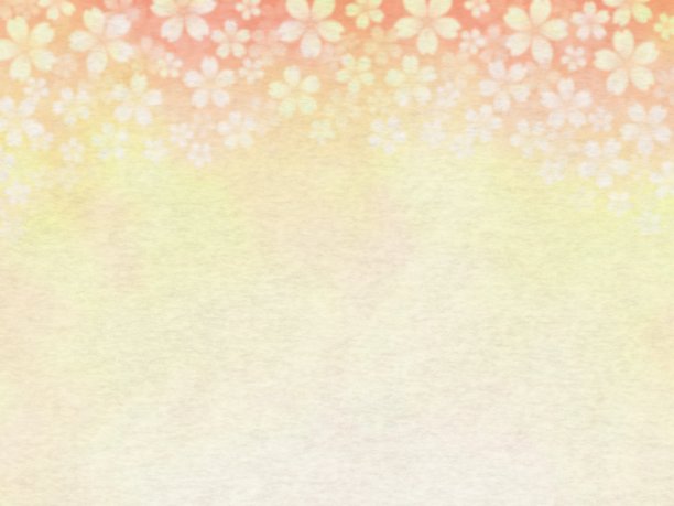 画纸上的樱花水彩框架图片下载