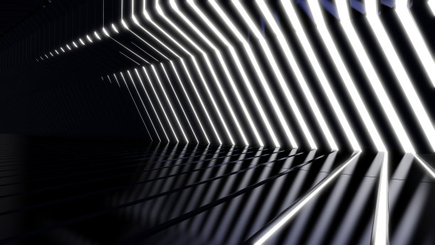 科幻墙光隧道图片下载