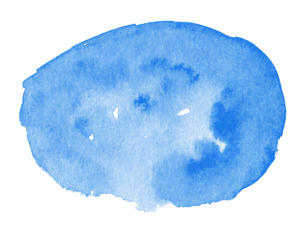 蓝色水彩背景，横幅，模板，印刷和标志的艺术元素图片下载