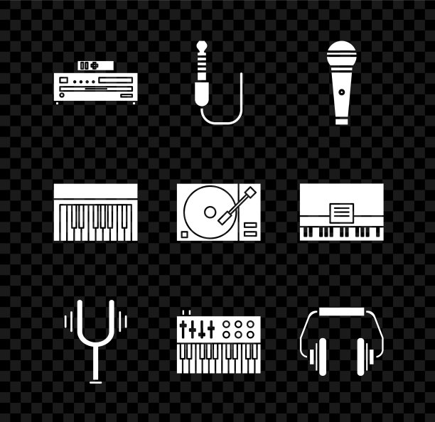 设置音乐CD播放器音频插孔麦克风图片下载