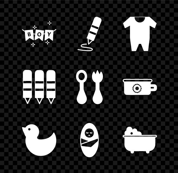 用蜡笔和彩旗组成的狂欢节花环图片下载