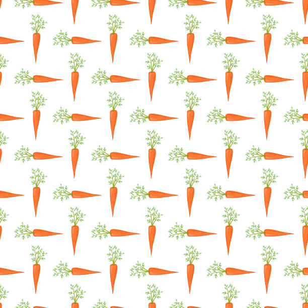 胡萝卜无缝花纹图片下载