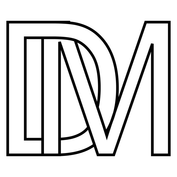 标志符号dm md图标符号dm交错字母dm图片下载