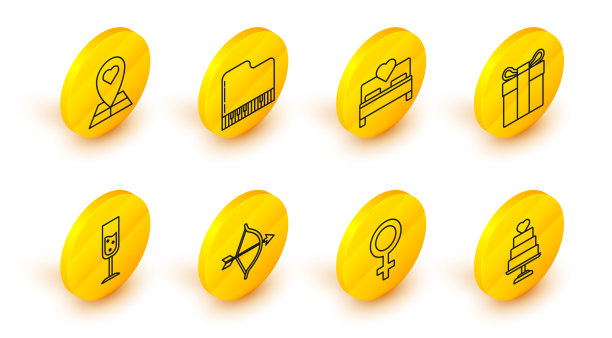 集线婚纱蛋糕与心女性图片下载