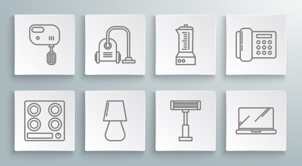 设置线煤气炉吸尘器台灯图片下载