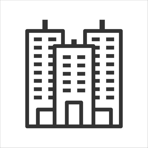 建筑线图标图片下载