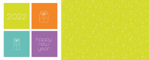 新年画在黑色背景上的细光线，空白模板与文本空间，贺卡概念，圣诞节横幅，封面图片下载