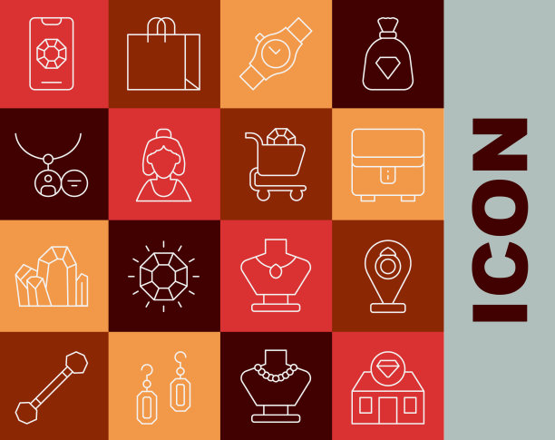 集行首饰店盒腕表图片下载