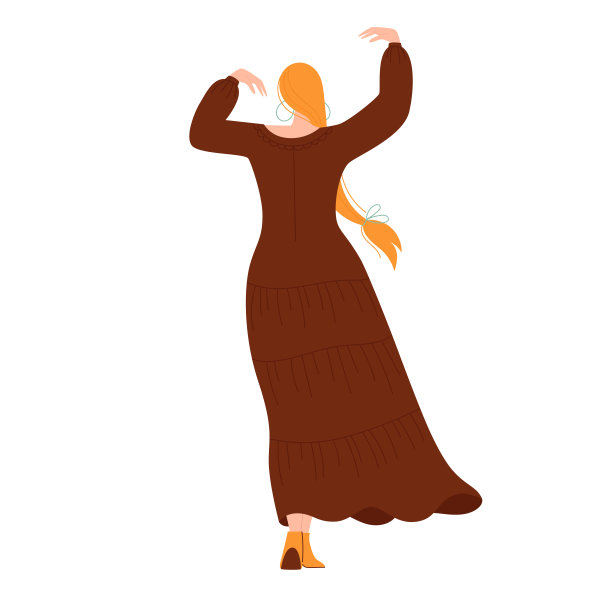 穿着波西米亚服装的女人。现代波西米亚系列与波西米亚服装设计。夏天的风格。嬉皮风格。优雅,现代风格。图片下载