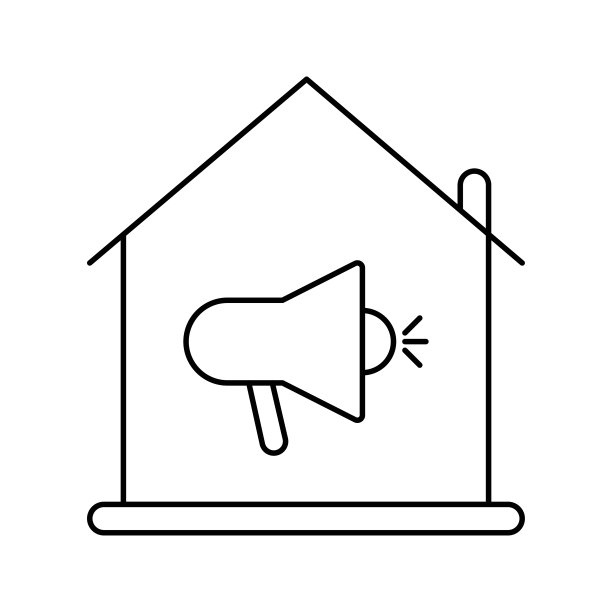 家庭购买和销售广告图标图片下载