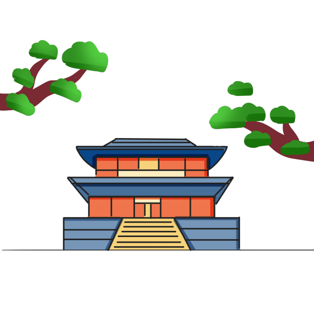 韩国古代建筑图片下载