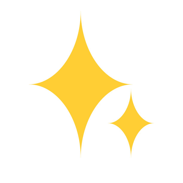 两个黄色闪光图标。向量。图片下载