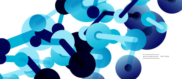 抽象背景的圆点由线连接图片下载