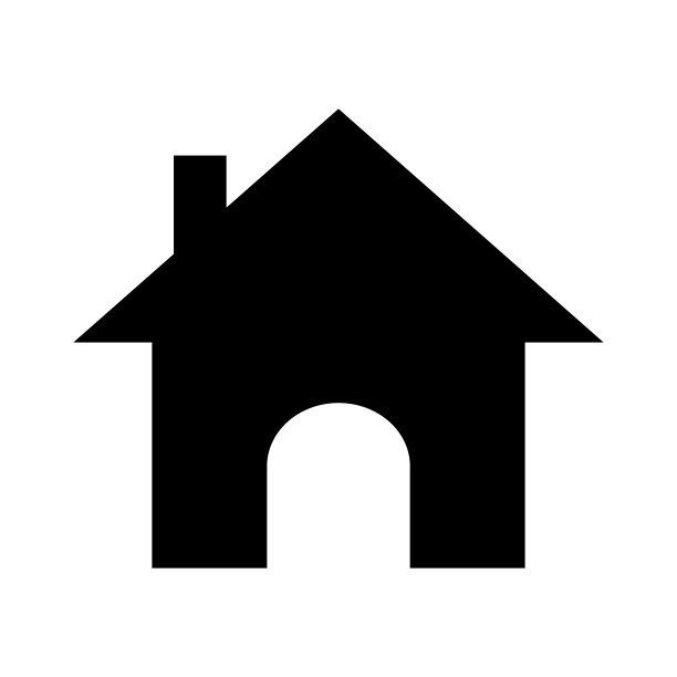 房屋图标。房屋扁平设计矢量素材。图片下载