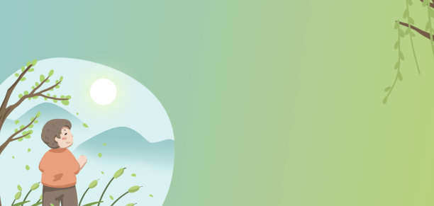 春天春季春分踏青背景图片下载