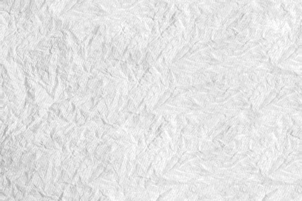卫生纸或纸巾皱巴巴的抽象纹理图案白色背景壁纸背景。图片下载
