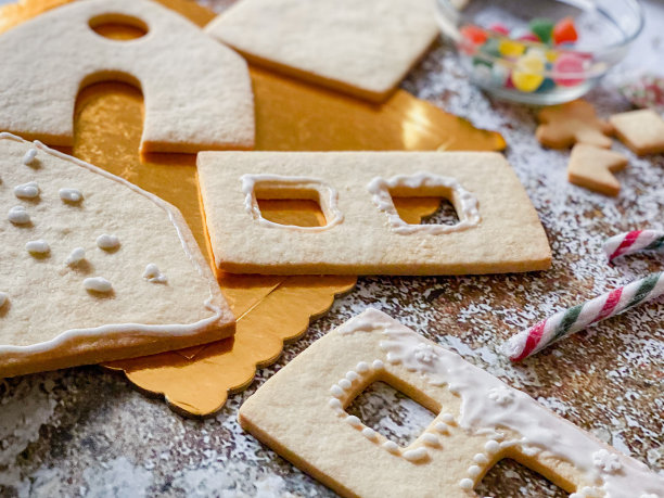 背景材料装饰姜饼屋在家里图片下载