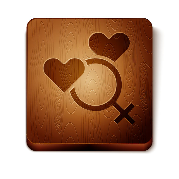 棕色女性符号符号孤立在白色图标上图片下载