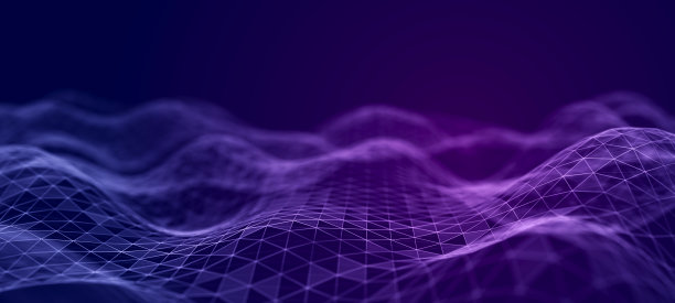 抽象的数字背景。网络连接结构。大数据。未来的抽象的波。3 d渲染。图片下载