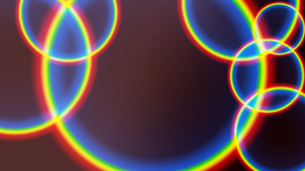 黑色背景上的抽象圆圈图片下载