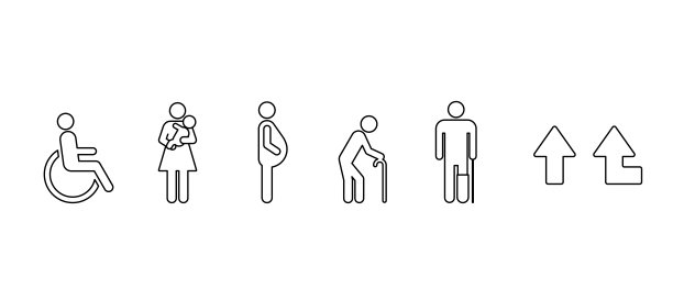 优先座位公共图标集图片下载