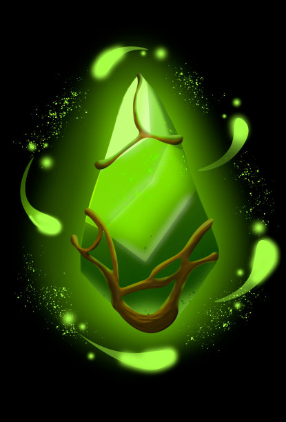 绿色的魔法宝石图片下载