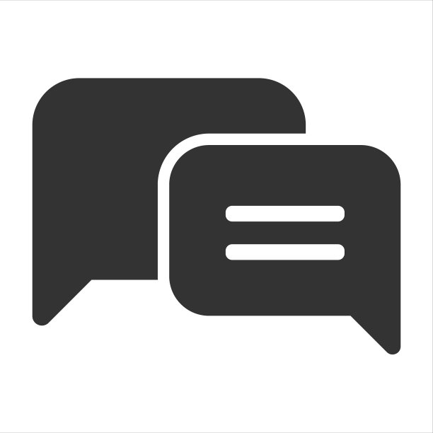 聊天消息矢量图标，适用于Web、移动App和UI设计图片下载