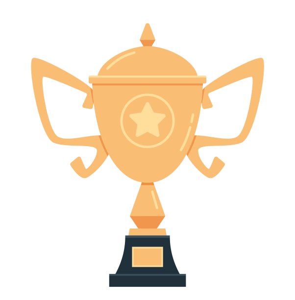 金冠杯孤立在白色背景上图片下载