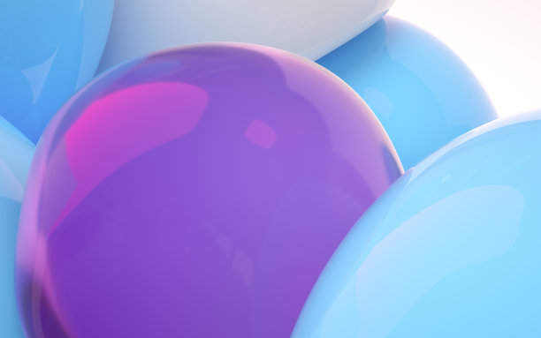 弹性和抽象球，3d渲染。图片下载