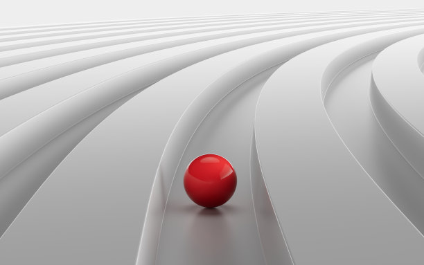 白色金属轨道背景，3d渲染。图片下载