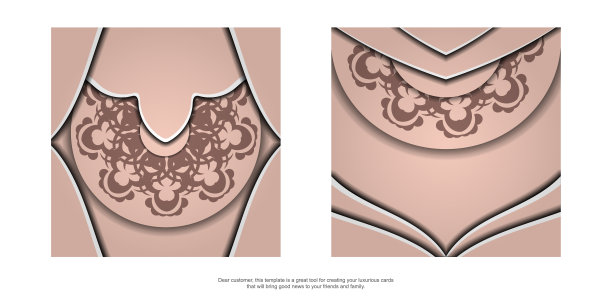 为您设计的粉红色印度装饰传单。图片下载