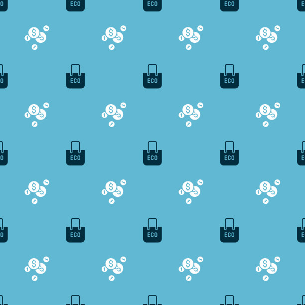 设置购物袋，内有可回收物品及硬币图片下载