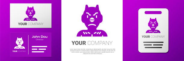 标识克拉普斯，heck图标孤立在白色背景上。有角的魔鬼。传统的圣诞魔鬼。快乐的万圣节派对。Logo设计模板元素。向量图片下载