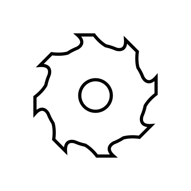 看到圆线图标，矢量标志孤立在白色背景上图片下载