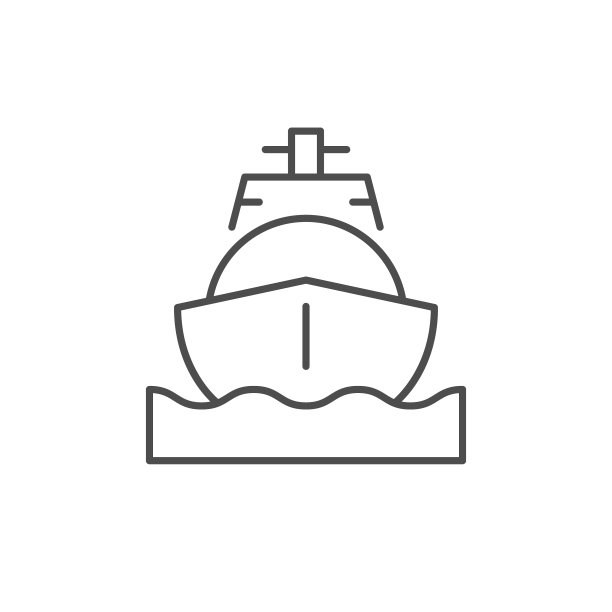 油船航线轮廓图标图片下载