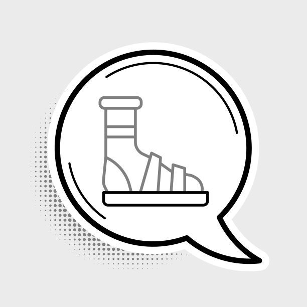 线拖鞋与袜子图标孤立在灰色背景。沙滩拖鞋的迹象。人字拖。色彩斑斓的轮廓的概念。向量图片下载