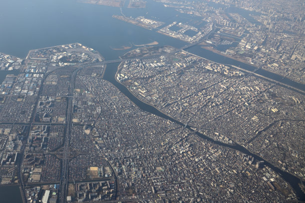 鸟瞰日本东京图片下载