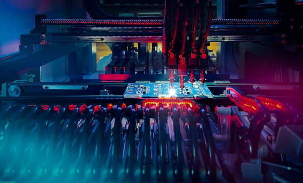 半导体危机中高科技电脑芯片的生产。图片下载