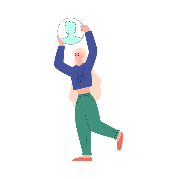 UI设计师放置用户头像在界面平面矢量插图孤立。图片下载