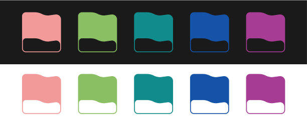 设置矩形枕头图标孤立在黑白背景上。缓解的迹象。骨科枕头。向量图片下载