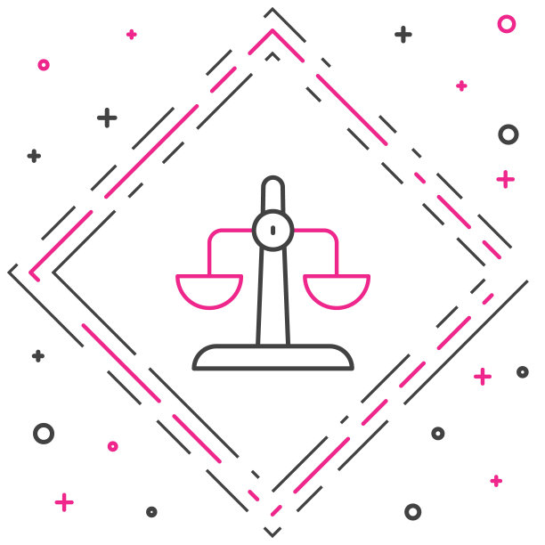 线天秤座星座的图标孤立在白色背景上。占星星座集合。色彩斑斓的轮廓的概念。向量图片下载