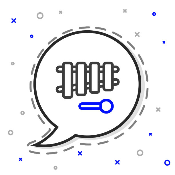 线木琴-乐器与13个木条和两个打击锤图标孤立在白色背景。色彩斑斓的轮廓的概念。向量图片下载