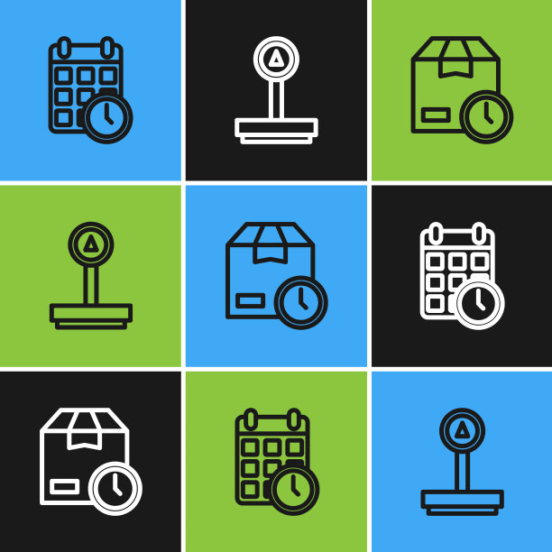 设置线纸板盒与日历时钟和图片下载