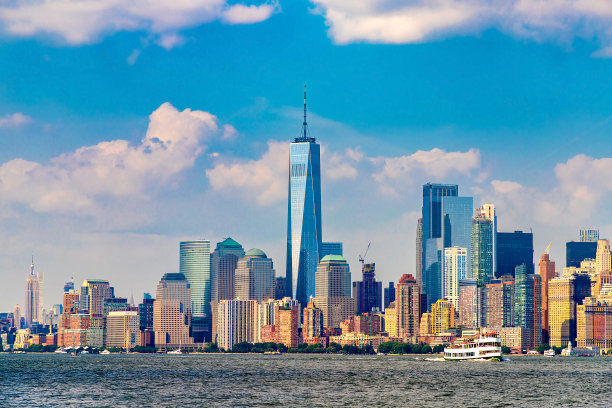 纽约曼哈顿的城市景观图片下载