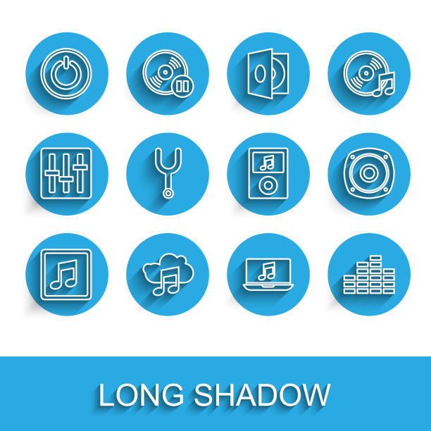 设置在线音乐音符音乐流媒体服务图片下载