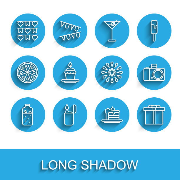 套线热酒轻狂欢节花环图片下载