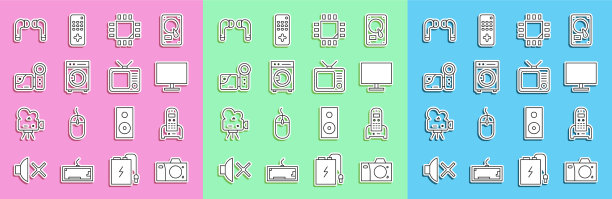 设置线照相、摄像、电话、电脑监视器图片下载