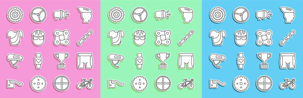 设置线自行车骑行短裤链头灯图片下载